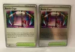 Battle Cage 085/94 Reverse Holo & Base Cards - Phantasmal Flames Set - NM - Image 1