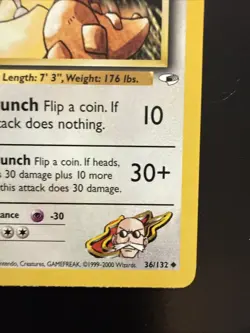 Blaine's Kangaskhan Gym Heroes 1st Edition Regular Card 036/132 - Image 4