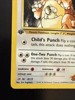 Blaine's Kangaskhan Gym Heroes 1st Edition Regular Card 036/132 - Image 5