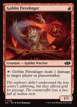 Goblin Fireslinger 0136 Non Foil Common Foundations Jumpstart MTG Near Mint - Image 1