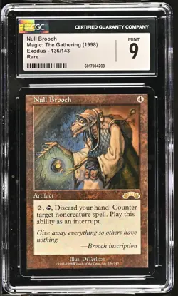 NULL BROOCH Exodus Rare CGC 9 MTG [Nostalgium] - Image 1