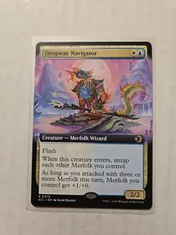 Deepway Navigator (Extended Art) - Lorwyn Eclipsed - NM - Rare - Creature - Image 1