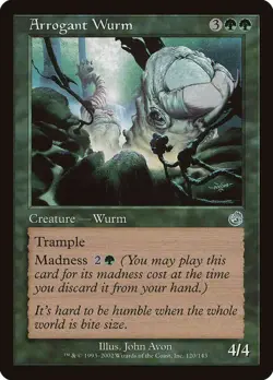 Arrogant Wurm Set: Torment Type Line: Creature — Wurm Finish: Non-Foil - Image 1