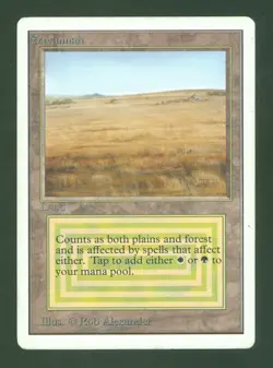 SAVANNAH rare UNLIMITED Magic the Gathering MP - Image 1