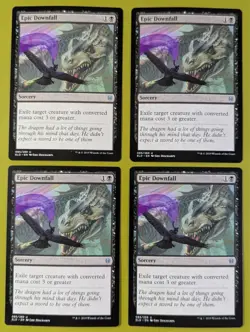 Epic Downfall x4 Throne of Eldraine 4x Magic the Gathering MTG - Image 1