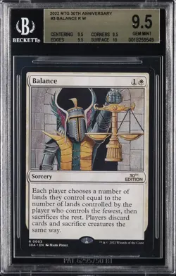 2022 MTG 30TH ANV R W #3 BALANCE BGS 9.5 - Image 1