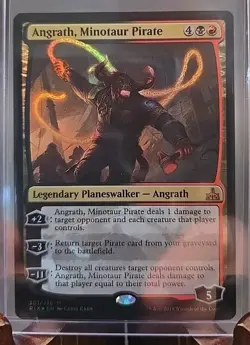 Angrath, Minotaur Pirate Rivals of Ixalan MTG Foil Lightly Played - Image 3
