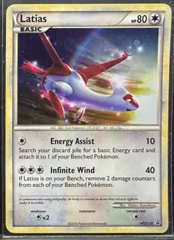 Latias HGSS10 Black Star Promo Holo Pokemon TCG Heart Gold Soul Silver LP/MP - Image 1
