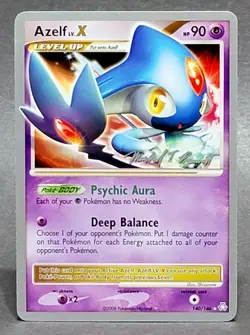 Pokemon Azelf Lv. X 140/146 World Championships 2010 Deck LP - Image 1