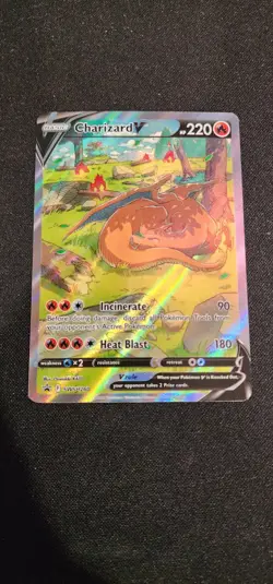 Pokemon TCG Charizard V SWSH260 Black Star Promo Holo - Image 1