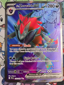 N's Zoroark ex 175/159 Journey Together Ultra Rare Holo Pokemon TCG NM - Image 1
