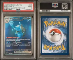 2023 POKEMON MEW EN-151 SPECIAL ILLUSTRATION RARE #200 BLASTOISE EX PSA 9 - Image 3