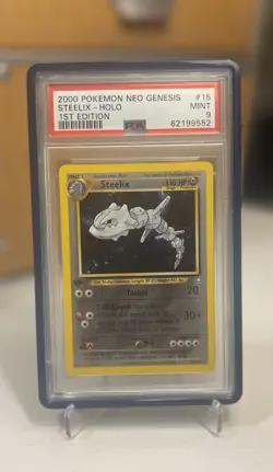 2000 Pokemon Steelix #15/111 Neo Genesis Holo 1st Edition - PSA 9 - Image 1