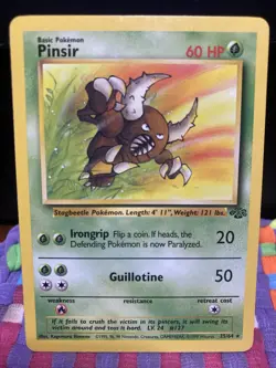 Pinsir Pokemon TCG jungle Set 25/64 Rare #25 LP - Image 1