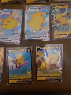Pokemon TCG Lot of 10 Pikachu V VMax NM Full Art Ultra Rares Flying and Surfing - Image 2