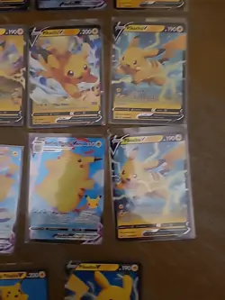 Pokemon TCG Lot of 10 Pikachu V VMax NM Full Art Ultra Rares Flying and Surfing - Image 3