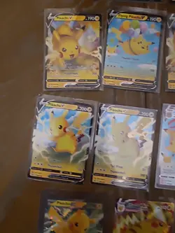 Pokemon TCG Lot of 10 Pikachu V VMax NM Full Art Ultra Rares Flying and Surfing - Image 5