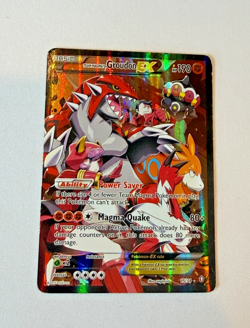 Pokemon TCG Double Crisis Groudon EX 15/34 Team Magma's Full Art Holo Rare - Image 1