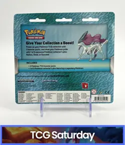POKEMON SUN & MOON EVOLUTIONS STEAM SIEGE 3-PACK BLISTER SEALED SUICUNE PIN - Image 2