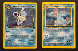 Pokemon Dark Blastoise 3/82 Team Rocket & Feraligatr 5/111 Neo Genesis - Holos - Image 1