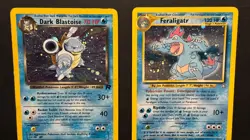 Pokemon Dark Blastoise 3/82 Team Rocket & Feraligatr 5/111 Neo Genesis - Holos - Image 2