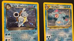 Pokemon Dark Blastoise 3/82 Team Rocket & Feraligatr 5/111 Neo Genesis - Holos - Image 4