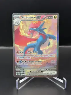 2025 Pokemon TCG Salamence EX Full Art Holo Journey Together 187/159 NM - Image 1