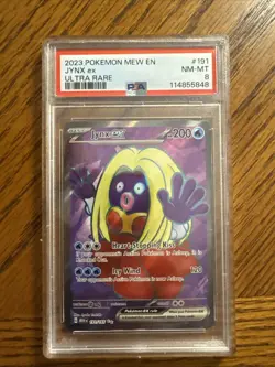 PSA-graded 2023 Pokemon TCG Jynx ex #191 Ultra Rare full art - Image 1