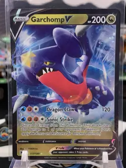Holo Garchomp V 117/189 Ultra Rare Astral Radiance Pokemon TCG JW 10G - Image 1