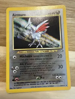 Pokemon French Airmure 13/111 Skarmory Neo Genesis Holo Rare 2001 - Image 1