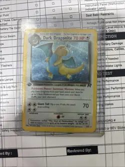 Pokemon TCG Dark Dragonite 1st Edition Holo 5/82 Team Rocket MP OBO - Image 3