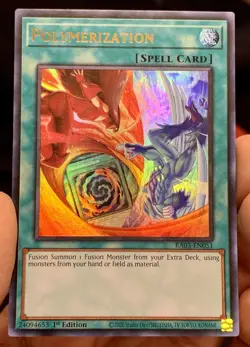 Yugioh 1xCopy Polymerization (Hero Art) RA03-EN051 Ultra Rare NM/VLP w/Tracking - Image 1