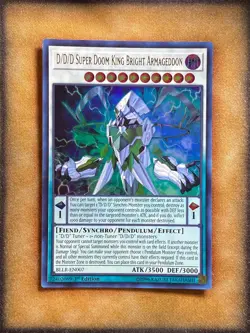 Yugioh D/D/D Super Doom King Bright Armageddon BLLR-EN007 Ultra Rare 1st Ed NM - Image 1