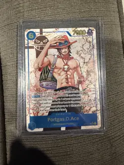 One Piece TCG Portgas.D.Ace Card OP013-119 SEC Parallel English Near Mint - Image 1