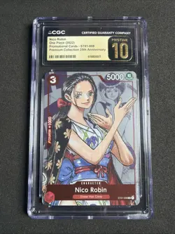 2022 ONE PIECE CCG NICO ROBIN PROMO 25TH ANNIV ST01-008 CGC 10 PRISTINE - Image 1