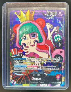 2025 One Piece TCG Royal Blood Sugar Alternate Art Leader #OP10-003 - Image 1