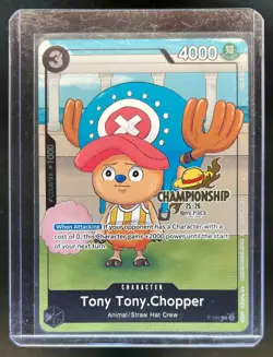 2025 One Piece Championship Stamp Tony Tony.Chopper Promo #P-065 - Image 1