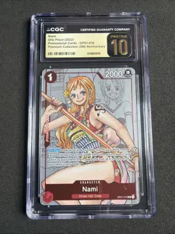 2022 ONE PIECE CCG NAMI 25TH PROMO OP01-016 CGC 10 PRISTINE - Image 1