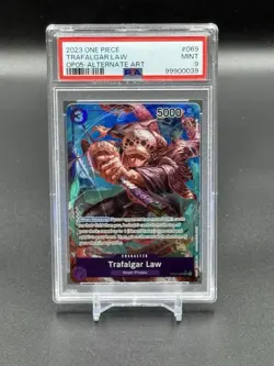 2023 TRAFALGAR LAW OP05-069 SR ONE PIECE AWAKENING OF THE NEW ERA ALT ART PSA 9 - Image 1