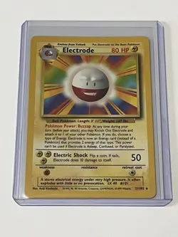 Electrode 21/102 - Shadowless RARE - Base Set - Pokemon Card - LP - Vintage - Image 1