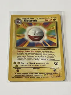 Electrode 21/102 - Shadowless RARE - Base Set - Pokemon Card - LP - Vintage - Image 3