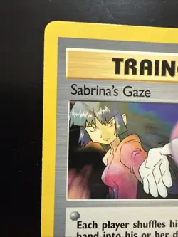 Pokemon TCG Sabrina’s Gaze 1st Edition Trainer Card Gym Heroes 125/132 Common - Image 2