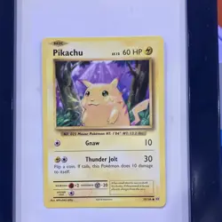 Pokemon Pikachu Common Regular 35/108 Evolutions 60HP Gnaw Thunder Jolt Card - Image 1