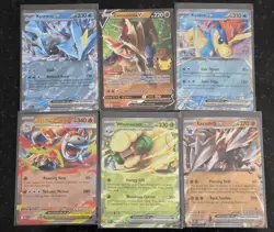 Lot of 6 Pokemkn EX and V Pokemon Cards - Image 1
