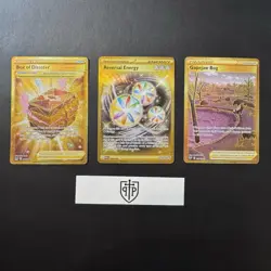Pokemon TCG - Gold Trainer 3-Card Lot - Hyper Rare Holo - NM - Image 1