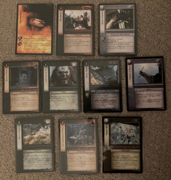 LOTR TCG Rare Card Lot C: 10 cards from Fellowship. Isildur's Bane, Orc Bowmen+ - Image 1