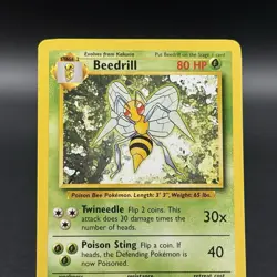 Beedrill 17/102 Base Set Pokemon Card 1999 Vintage WOTC Rare - Image 2