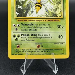 Beedrill 17/102 Base Set Pokemon Card 1999 Vintage WOTC Rare - Image 3