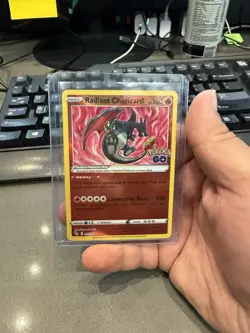 Pokemon Radiant Charizard Holo Radiant Rare 011/078 Pokemon GO Card - Image 2