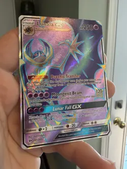 Lunala GX - 141/149 - Pokemon TCG Sun & Moon Base Set Full Art Ultra Rare Card - Image 3